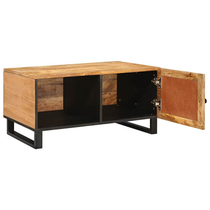 vidaXL Couchtisch Natur 80 x 50 x 40 cm Massivholz Mango