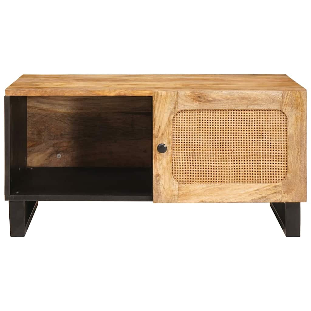 vidaXL Couchtisch Natur 80 x 50 x 40 cm Massivholz Mango