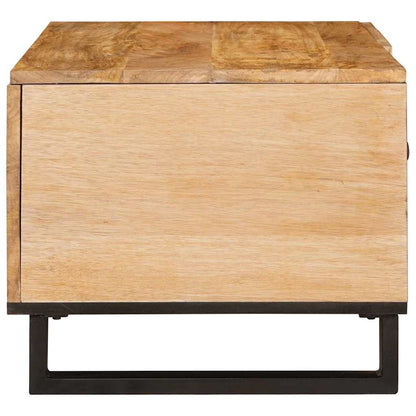 vidaXL Couchtisch Natur 80 x 50 x 40 cm Massivholz Mango