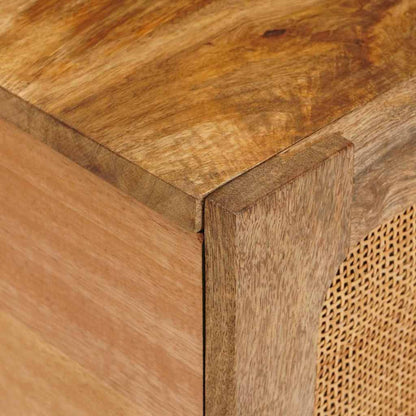 vidaXL Couchtisch Natur 80 x 50 x 40 cm Massivholz Mango