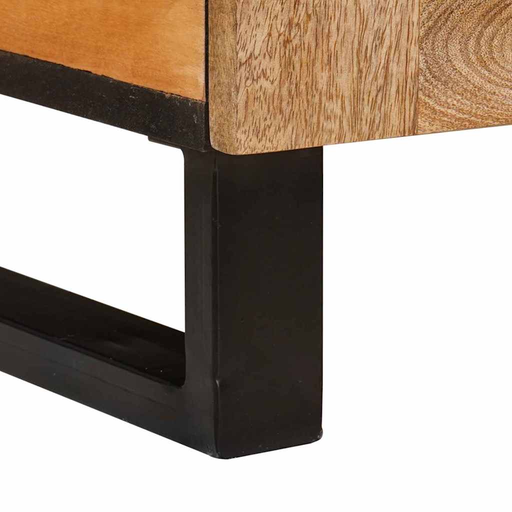 vidaXL Couchtisch Natur 80 x 50 x 40 cm Massivholz Mango