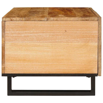 vidaXL Couchtisch Natur 80 x 50 x 40 cm Massivholz Mango