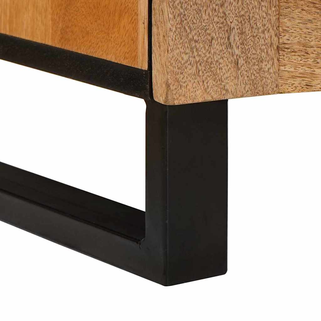 vidaXL Nachttisch 2 pcs Natur 40 x 33 x 46 cm Massivholz Mango