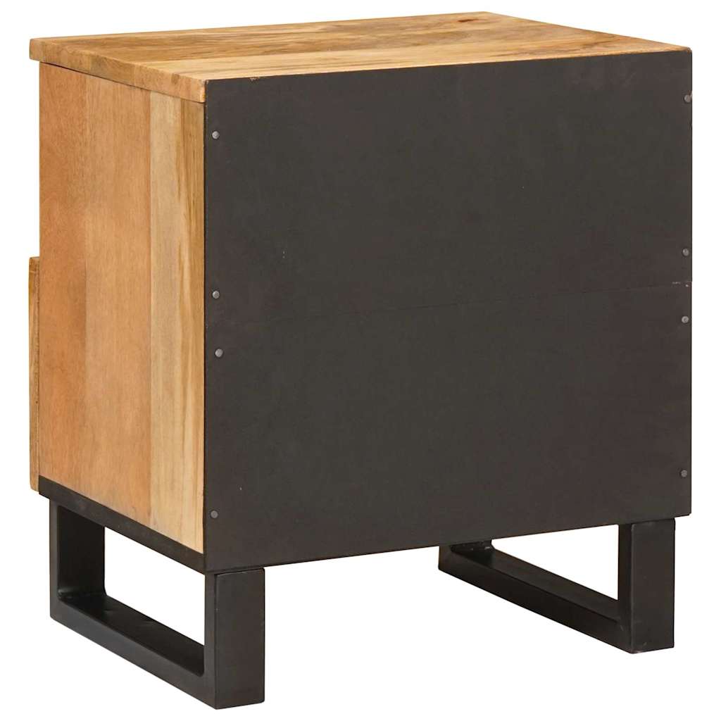 vidaXL Nachttisch 2 pcs Natur 40 x 33 x 46 cm Massivholz Mango