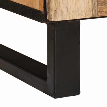 vidaXL Nachttisch Natur 50 x 33 x 62 cm Massivholz Mango