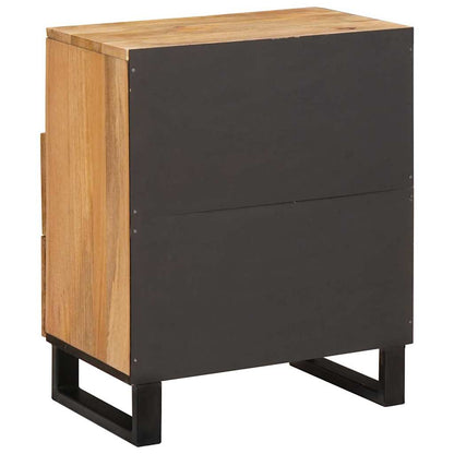 vidaXL Nachttisch Natur 50 x 33 x 62 cm Massivholz Mango