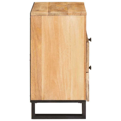 vidaXL Nachttisch Natur 50 x 33 x 62 cm Massivholz Mango