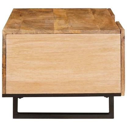 vidaXL Couchtisch Artisan-Eiche 100 x 54 x 40 cm Massivholz Mango