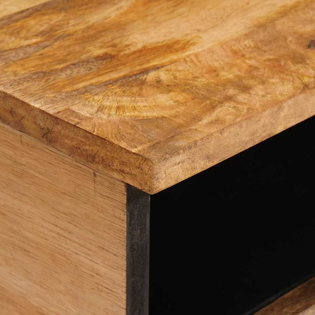vidaXL Couchtisch Artisan-Eiche 80 x 54 x 40 cm Massivholz Mango