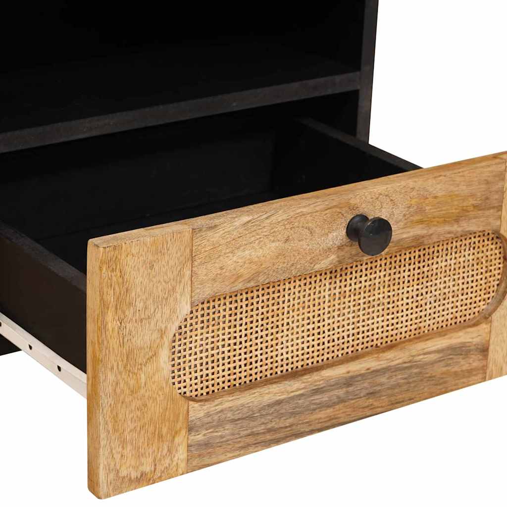 vidaXL Couchtisch Artisan-Eiche 80 x 54 x 40 cm Massivholz Mango