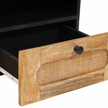 vidaXL Couchtisch Artisan-Eiche 80 x 54 x 40 cm Massivholz Mango