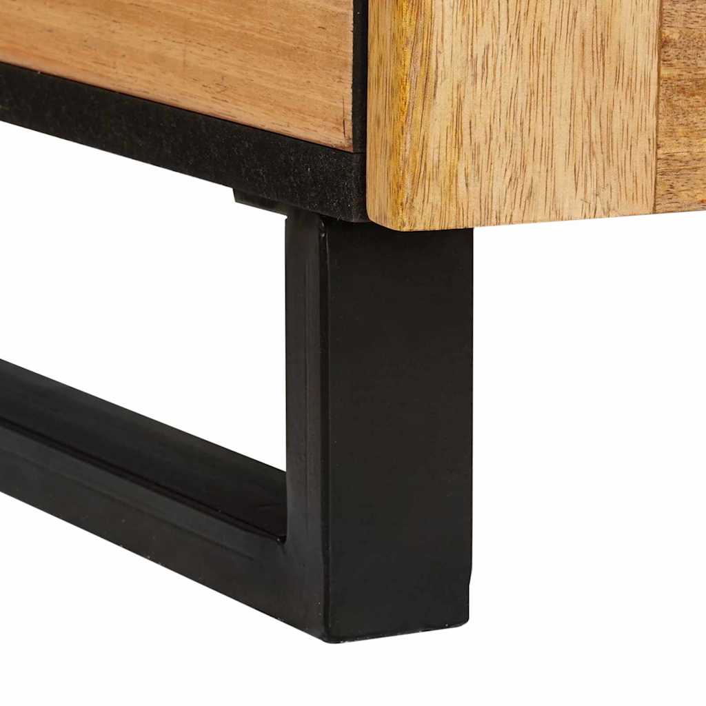 vidaXL Couchtisch Artisan-Eiche 80 x 54 x 40 cm Massivholz Mango