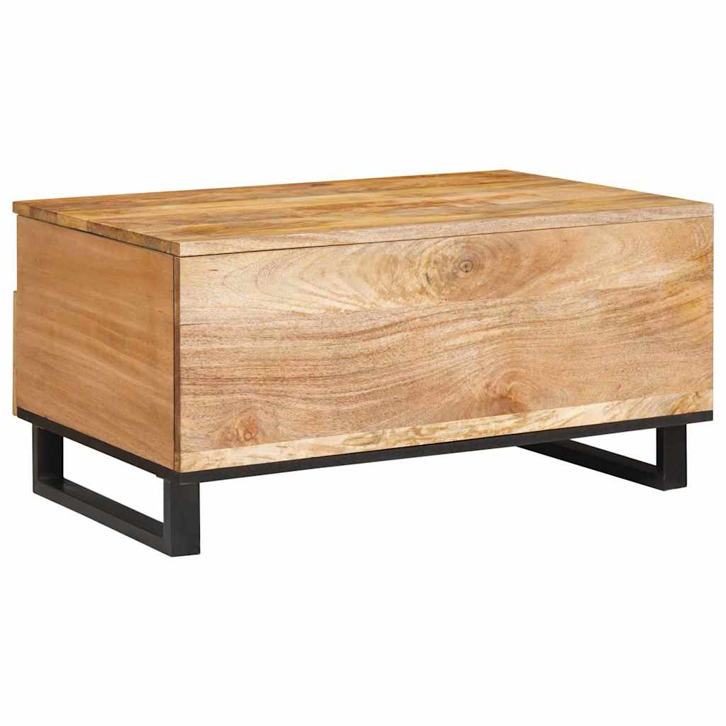 vidaXL Couchtisch Artisan-Eiche 80 x 54 x 40 cm Massivholz Mango