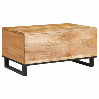 vidaXL Couchtisch Artisan-Eiche 80 x 54 x 40 cm Massivholz Mango