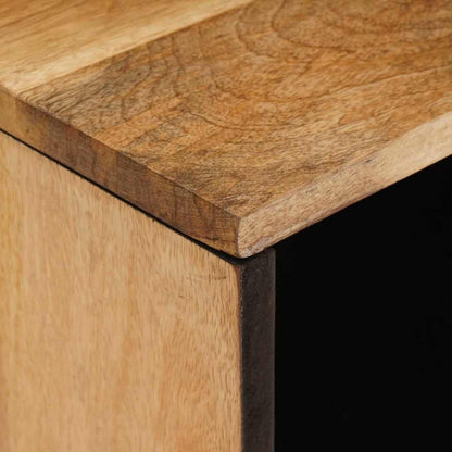 vidaXL TV-Schränk mit Speicher Braun 80 x 33 x 46 cm Massivholz Mango