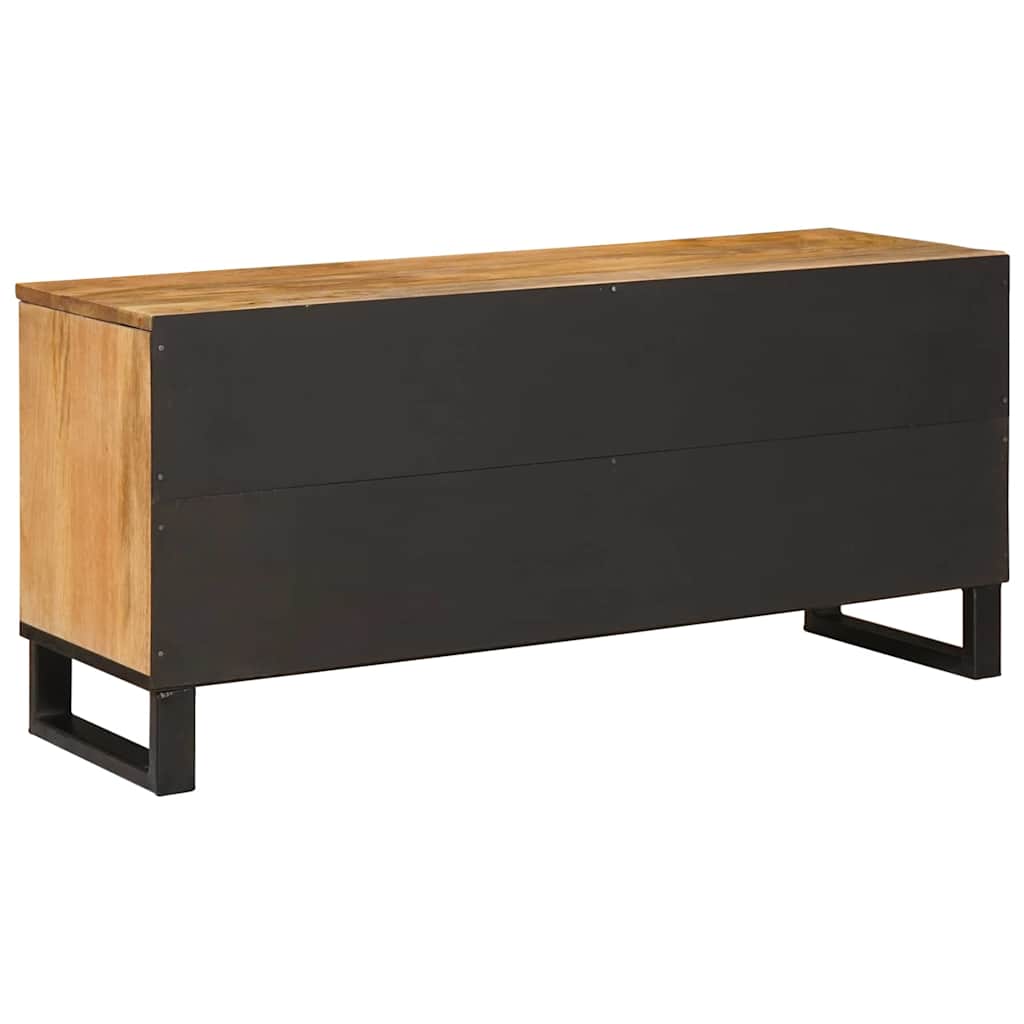 vidaXL TV-Schränk mit Regal Braun 100 x 33 x 46 cm Massivholz Mango