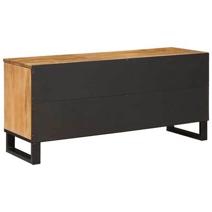 vidaXL TV-Schränk mit Regal Braun 100 x 33 x 46 cm Massivholz Mango