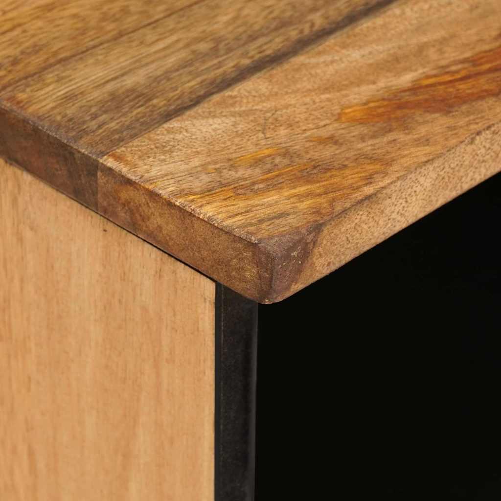 vidaXL TV-Schränk mit Regal Braun 80 x 33 x 46 cm Massivholz Mango