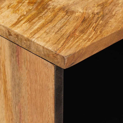 vidaXL TV-Schränk mit Regal Braun 100 x 33 x 46 cm Massivholz Mango