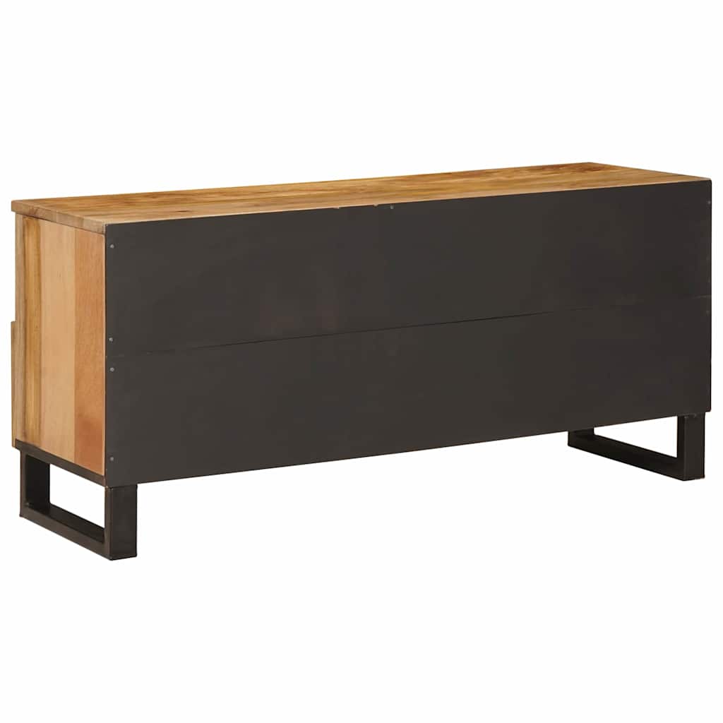 vidaXL TV-Schränk mit Regal Braun 100 x 33 x 46 cm Massivholz Mango