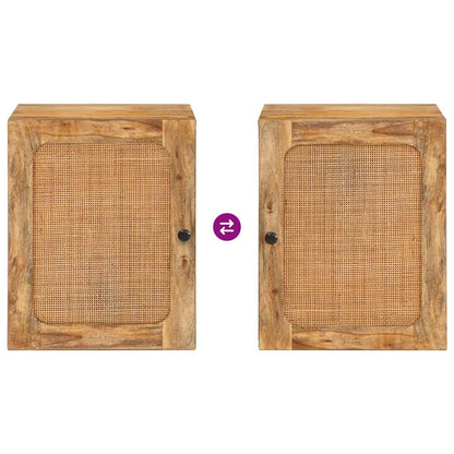 Badezimmer Hängeschrank Braun 38 x 33 x 48 cm Massivholz Mango