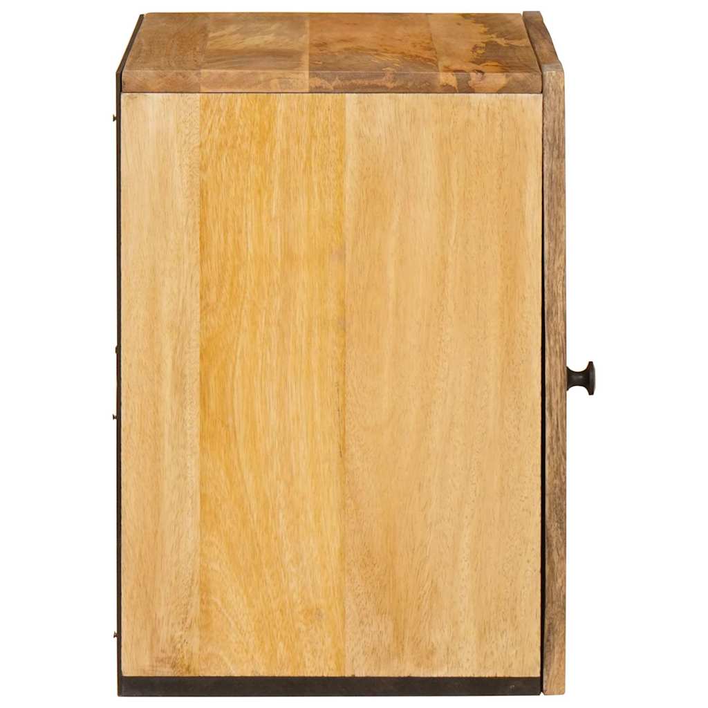Badezimmer Hängeschrank Braun 38 x 33 x 48 cm Massivholz Mango