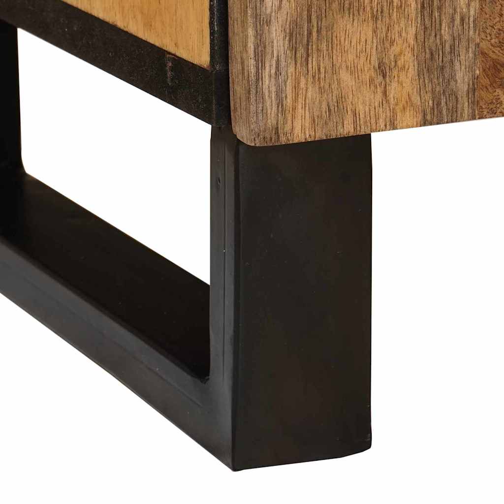 vidaXL Badezimmerschrank Braun 38 x 33 x 58 cm Massivholz Mango