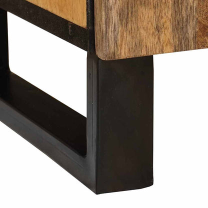 vidaXL Badezimmerschrank Braun 38 x 33 x 58 cm Massivholz Mango