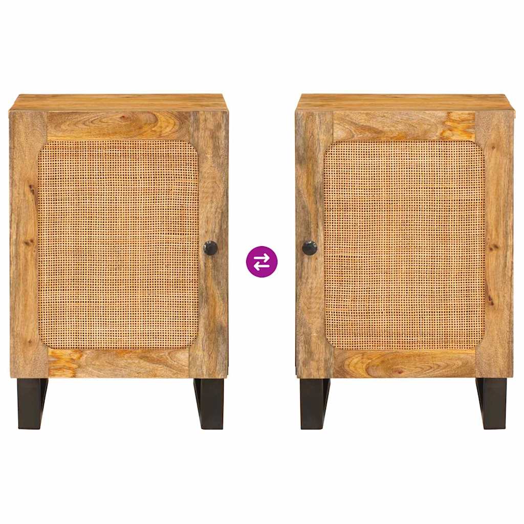 vidaXL Badezimmerschrank Braun 38 x 33 x 58 cm Massivholz Mango