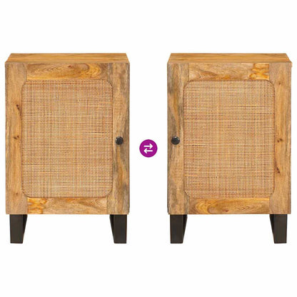 vidaXL Badezimmerschrank Braun 38 x 33 x 58 cm Massivholz Mango