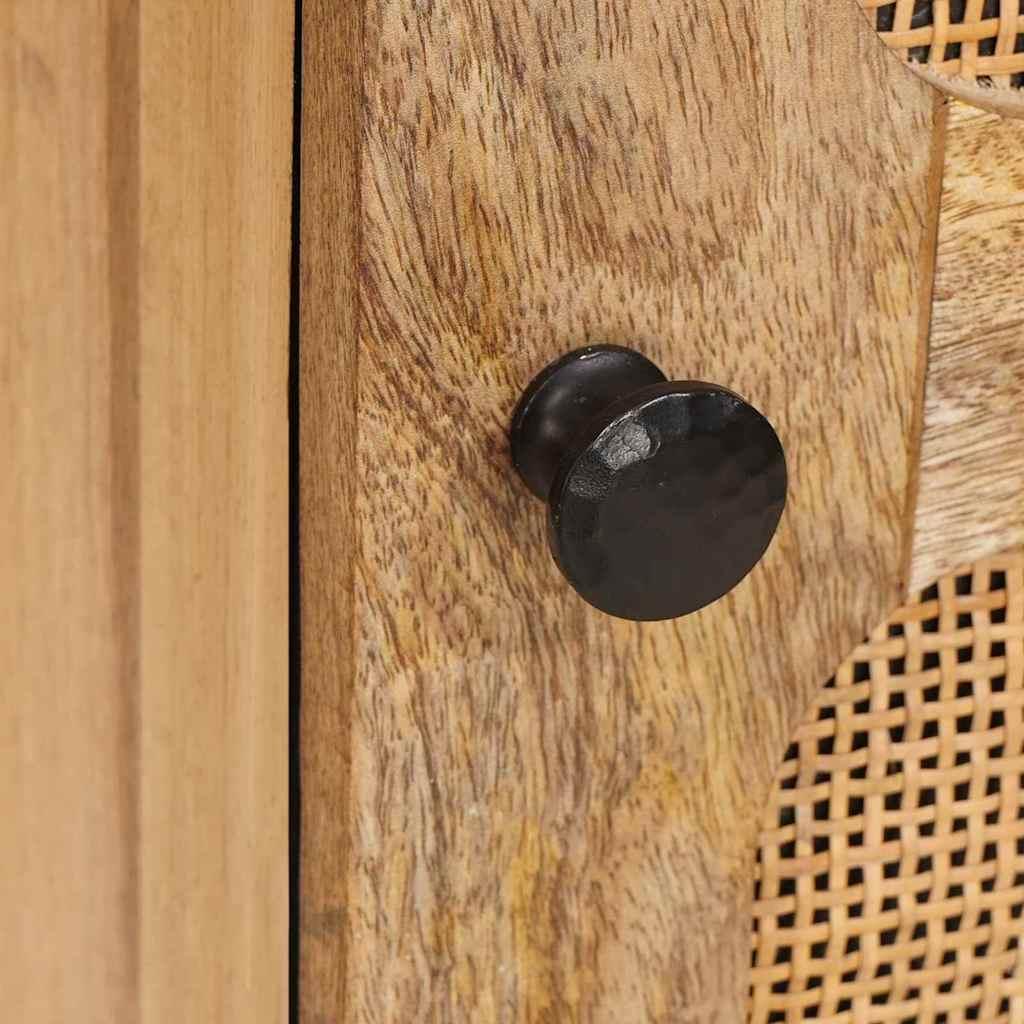 Sideboard mit Speicher Braun 40 x 33 x 75 cm Massivholz Mango