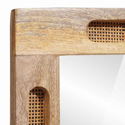 Badezimmer Spiegel Braun 50 x 2,5 x 70 cm Massivholz Mango