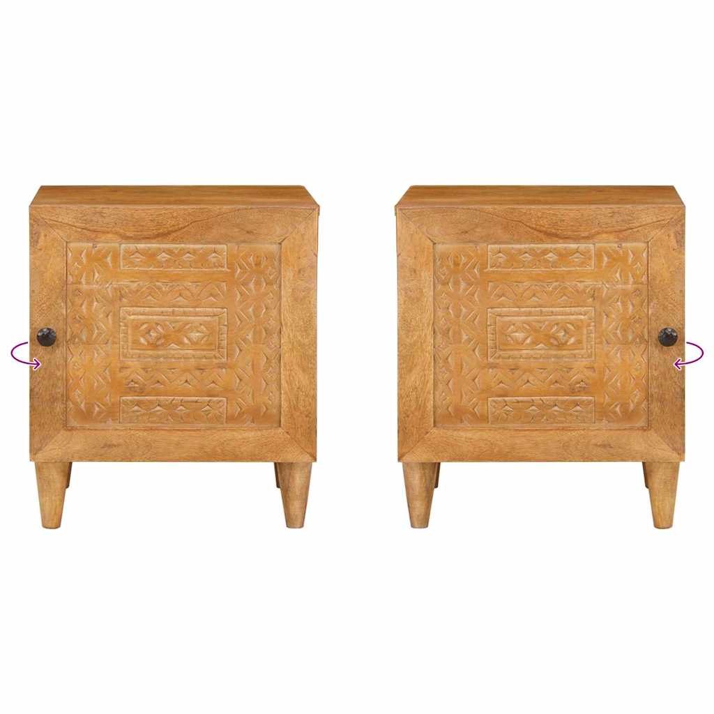 vidaXL Nachttisch Hellbraun 40 x 33 x 46 cm Massivholz Akazie