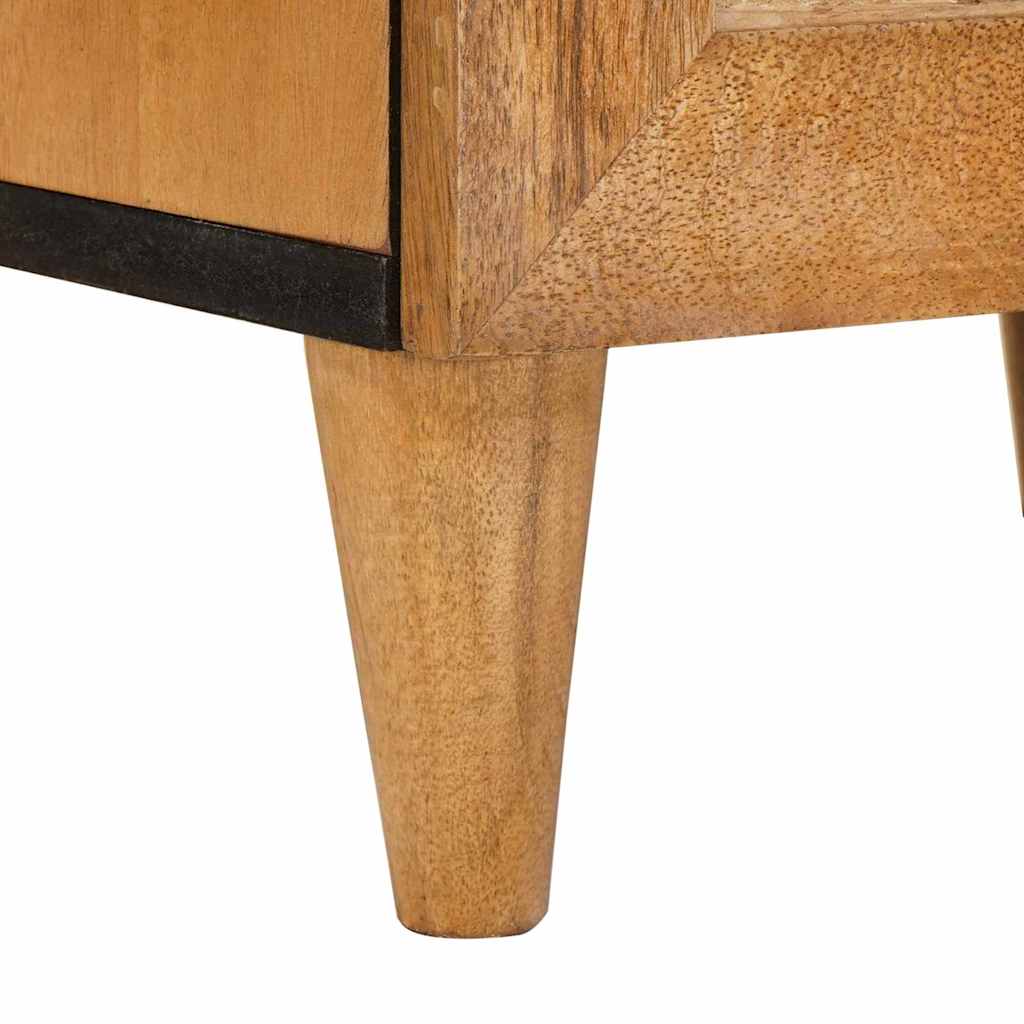 vidaXL Nachttisch Hellbraun 40 x 33 x 46 cm Massivholz Akazie