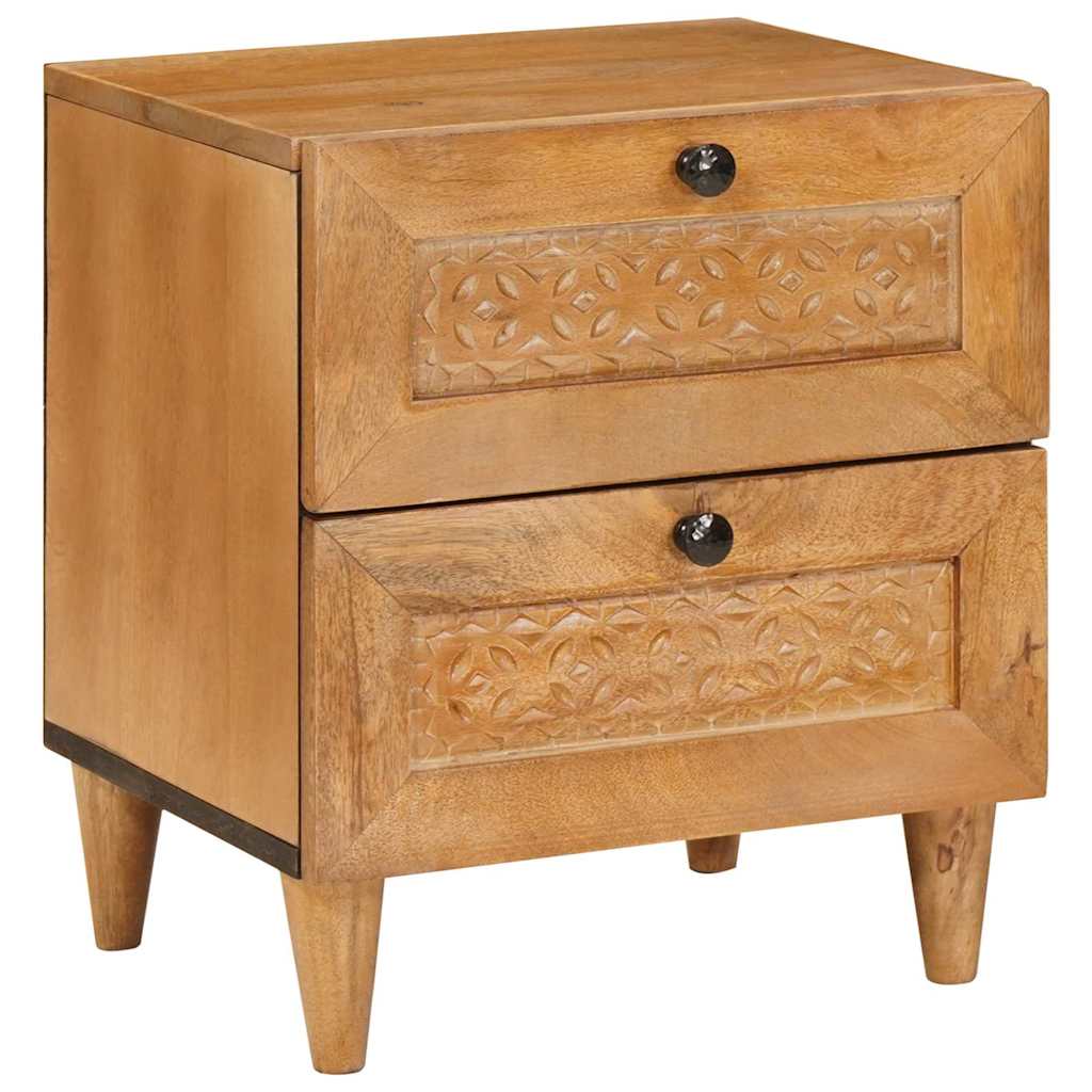 vidaXL Nachttisch Hellbraun 40 x 33 x 46 cm Massivholz Akazie