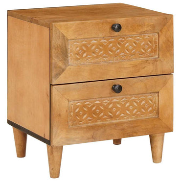 vidaXL Nachttisch Hellbraun 40 x 33 x 46 cm Massivholz Akazie