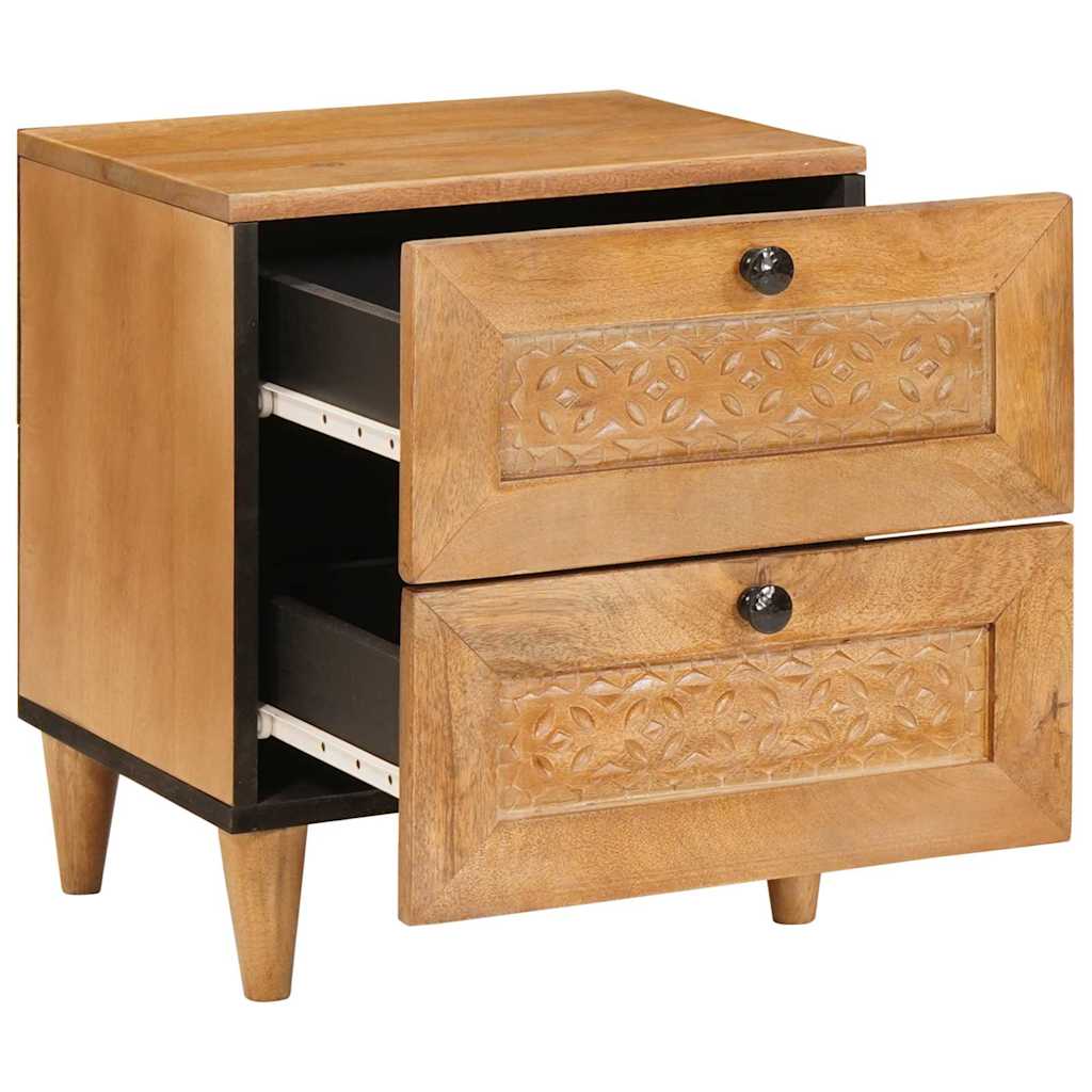 vidaXL Nachttisch Hellbraun 40 x 33 x 46 cm Massivholz Akazie