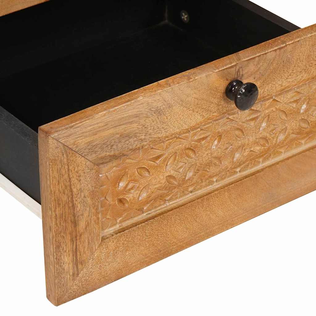 vidaXL Nachttisch 2 pcs Hellbraun 40 x 33 x 46 cm Massivholz Akazie