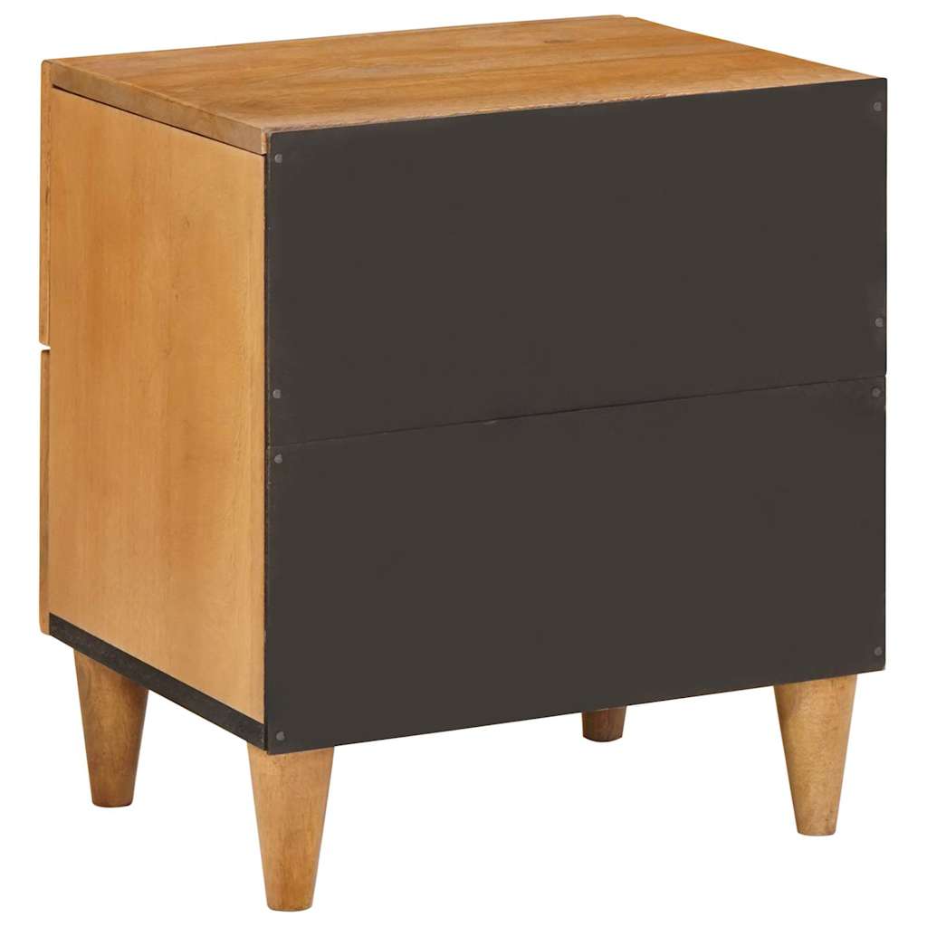 vidaXL Nachttisch 2 pcs Hellbraun 40 x 33 x 46 cm Massivholz Akazie