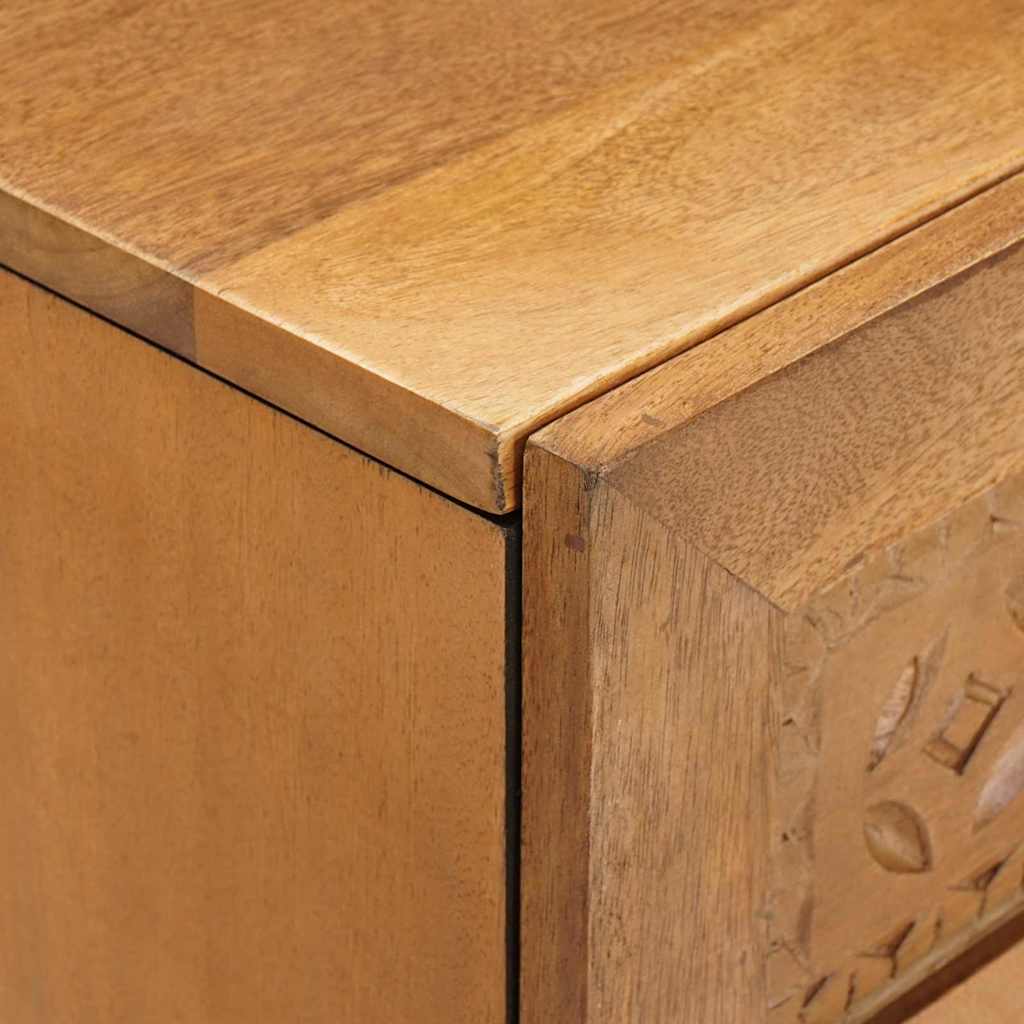 vidaXL Sideboard Hellbraun 60 x 33 x 75 cm massives Mangoholz