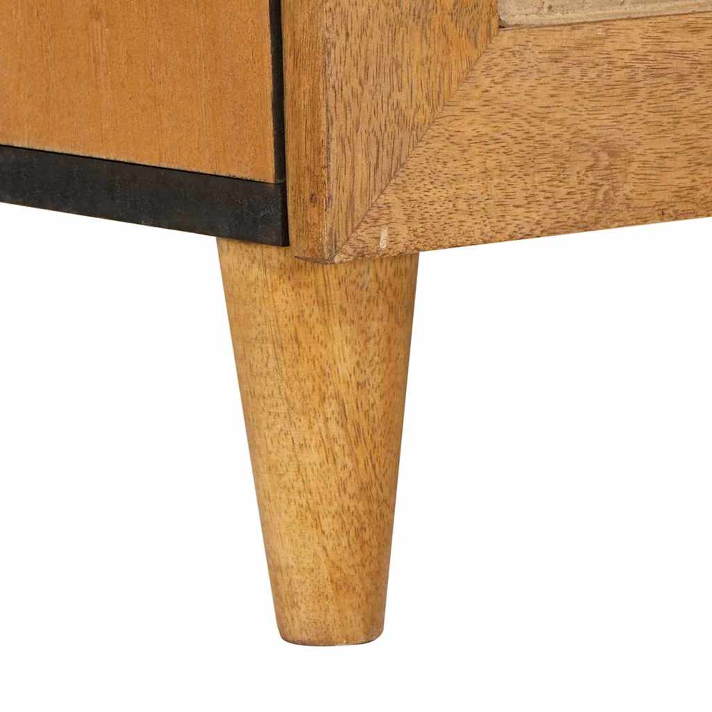 vidaXL Sideboard Hellbraun 60 x 33 x 75 cm massives Mangoholz