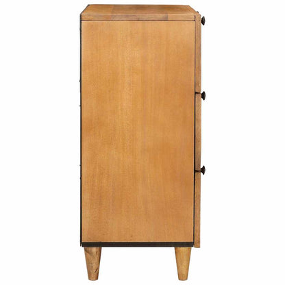vidaXL Sideboard Hellbraun 60 x 33 x 75 cm massives Mangoholz