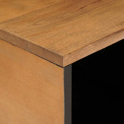 vidaXL Couchtisch mit Tür Hellbraun 80 x 50 x 40 cm Massivholz Akazie