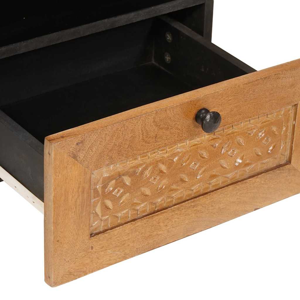 Nachttisch 2 pcs Hellbraun 40 x 33 x 46 cm Massivholz Akazie