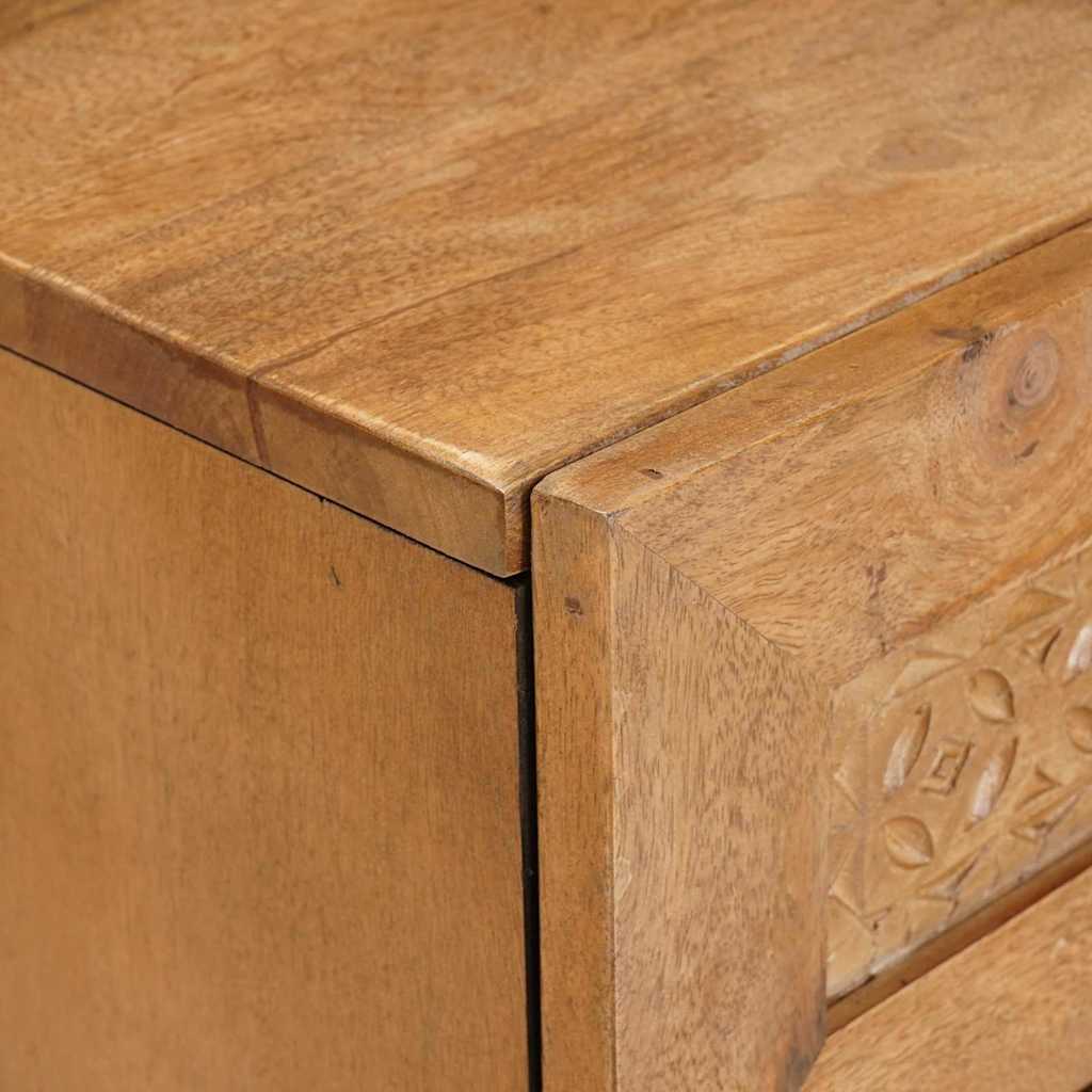 vidaXL Nachttisch Hellbraun 50 x 33 x 62 cm Massivholz Akazie