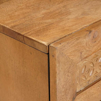 vidaXL Nachttisch Hellbraun 50 x 33 x 62 cm Massivholz Akazie