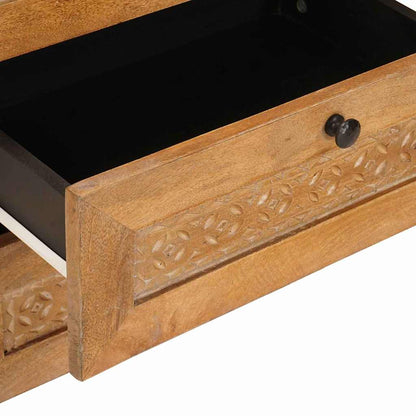 vidaXL Nachttisch Hellbraun 50 x 33 x 62 cm Massivholz Akazie