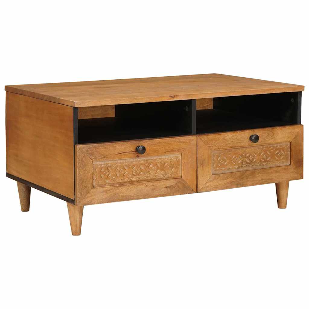 vidaXL Couchtisch Hellbraun 80 x 54 x 40 cm Massivholz Akazie