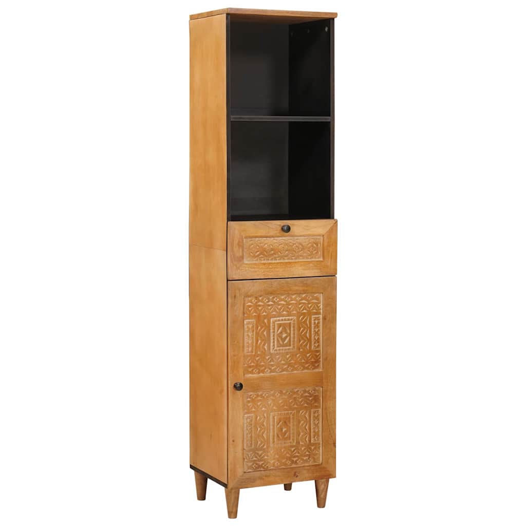 vidaXL Badezimmerschrank Hellbraun 38 x 33 x 160 cm Holzwerkstoff