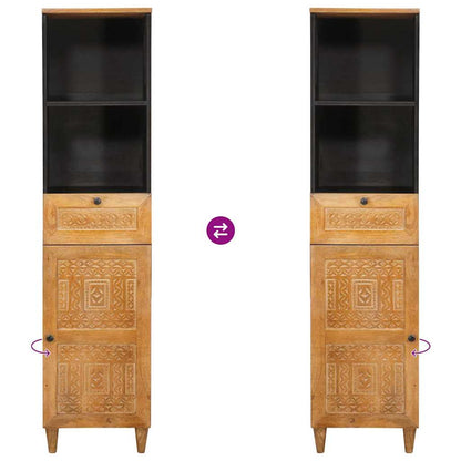 vidaXL Badezimmerschrank Hellbraun 38 x 33 x 160 cm Holzwerkstoff